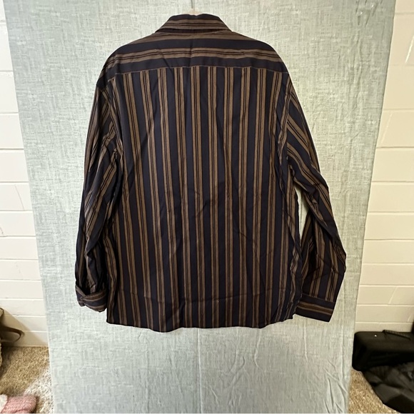 Joseph Abboud Black and Brown Casual Button Down Shirt Big and Tall 3XLT - Picture 7 of 10